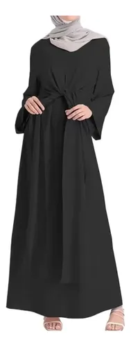 T Mujer Dubai Abaya Ropa Musulmana Vendaje Kaftan Islámico