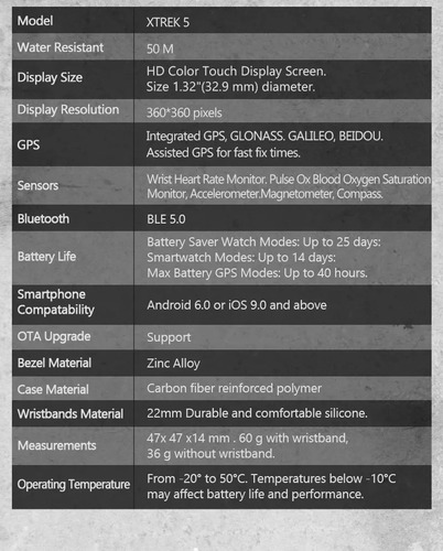 Reloj North Edge X-trek Gps, Smartwatch