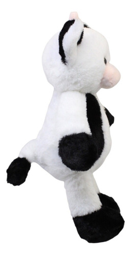 Vaca De Peluche Ranchera Con Sonido Juguete Muñeca 41cm Alto Color Blanco