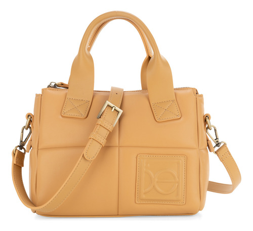 Bolsa Crossbody Cloe Para Mujer Con Parche Monograma Color Marrón claro