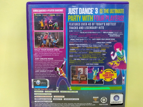Just Dance 3 Para Xbox 360 Usado Completo Buen Estado. (Usado)