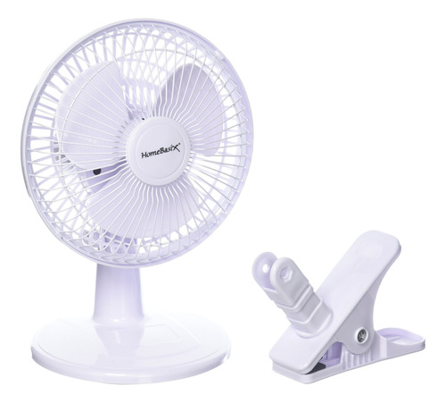 Homebasix Ventilador Portátil Oscilante Con Clip De 6 PuLG.