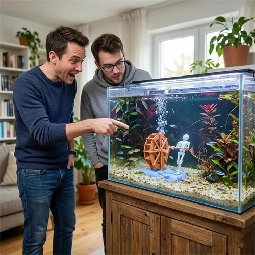 Decoração Para Aquário Com Design Dinâmico Ffvv | MercadoLivre