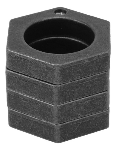 Janela Hexagonal Brilhante De Liga De Alumínio Defense Rings