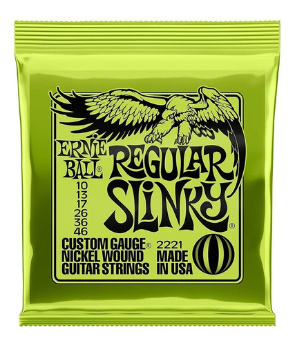 Cuerdas Eléctrica Ernie Ball 010 Encordado Slinky 10-46