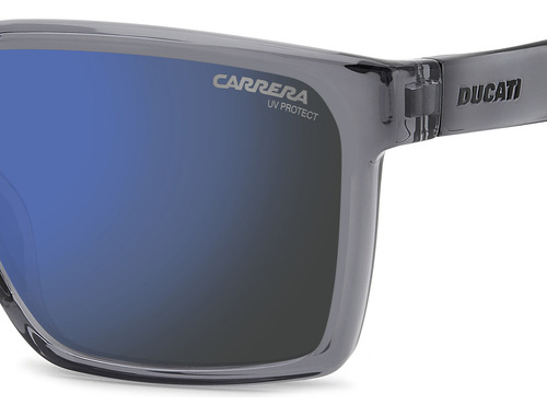 Lentes Sol Carrera Ducati Hombre Carduc 045/s 207359r6s56xt Diseño Gris