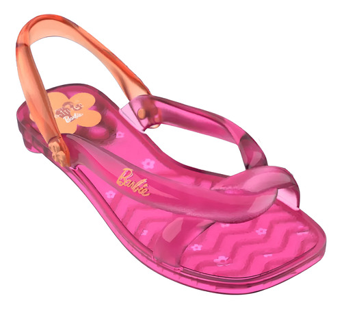 Sandália Infantil Grendene Barbie Jelly Rosa