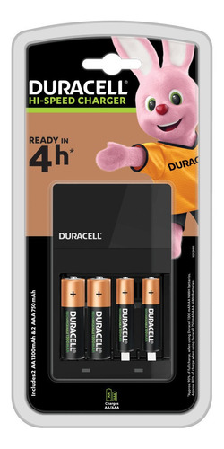 Cargador De Pilas Recargables Duracell Con 4  Aa 2500mah