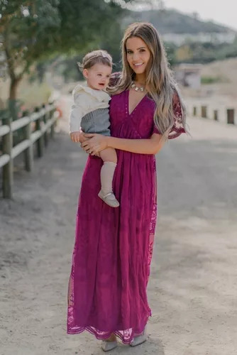 Vestido Largo Blanco De Fiesta De Novia De Maternidad Elegan