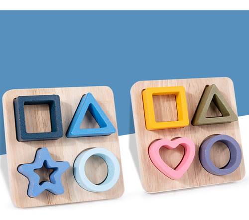 Clasificador De Formas For Niños, Geometría De Madera