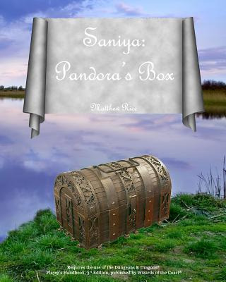 Libro Saniya: Pandora's Box - Rice, Matthew