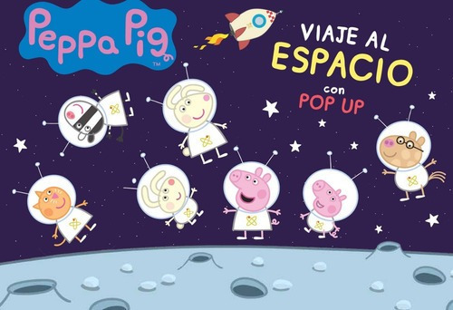 Peppa Pig Libro Para Niños Viaje Al Espacio Con Pop Up