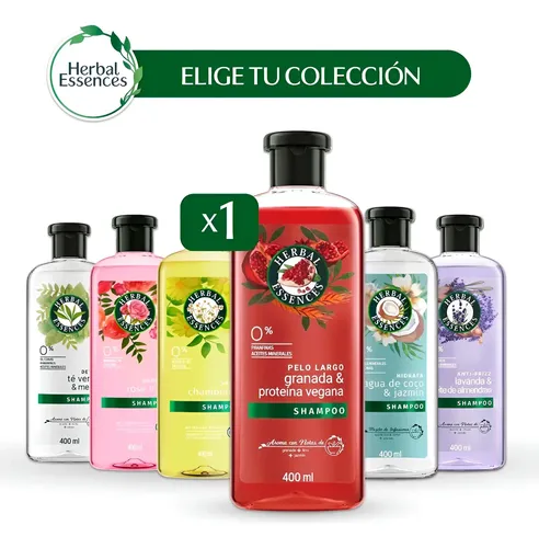 Herbal Essences Shampoo 400ml Colección Completa | Cuotas sin interés