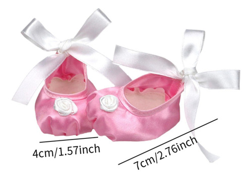 4 Zapatos De Muñeca De 18 Pulgadas, Zapatos De Ballet, Rosa
