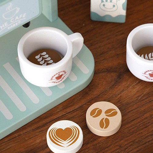 8 Uds. De Juguetes De Madera Para Niños, Juego De Café De Y
