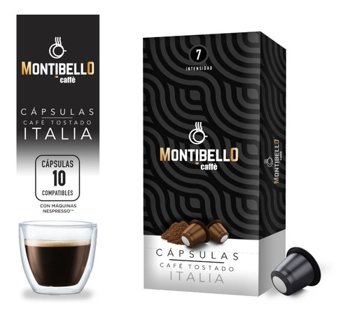 Capsulas Cafe Montibello Italia Nespresso Compatible X10u