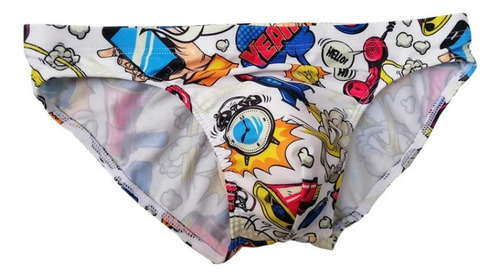 Bañador Sexy De Cintura Baja For Hombre Bikini Con Graffit