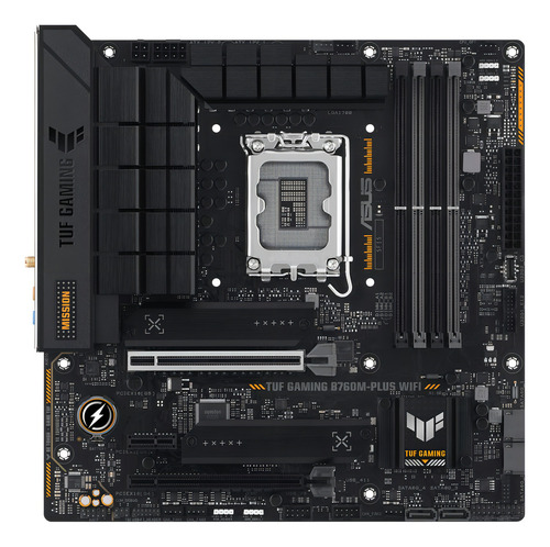 Placa Mãe Asus Tuf Gaming B760m-plus Wifi Lga 1700 Ddr5 Cor Preto