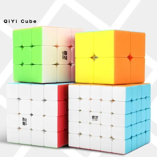 Pack Kit Qiyi Magic Cube 2x2,3x3, 4x4,5x5 Six Colors T