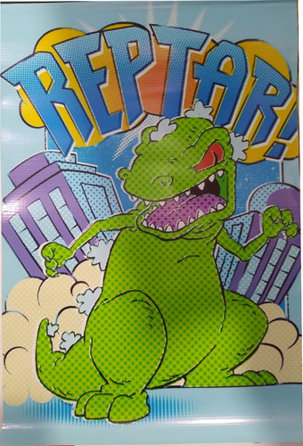 Lona Poster Decorativo Rugrats Reptar