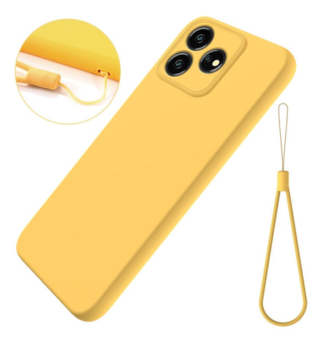 Compatible Funda De Silicona Líquida For Zte Axon 50 Lite
