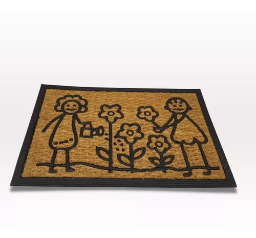 Felpudo de Fibra de Coco 40 x 60CM Alfombrilla para Casa Felpudo Entrada  Casa Alfrombra Entrada Casa Felpudo Entrada Casa Originales Felpudo  Exterior Casa Alfombra Exterior Alfombrilla Exterior Casa Felpudos  Originales Tapete