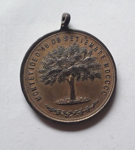 Medalla 18 Setiembre 1900 Fiesta De Los Árboles Montevideo