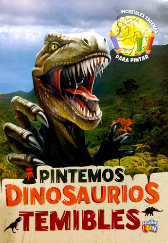 Pintemos Dinosaurios Temibles, School Fun Nuevo *