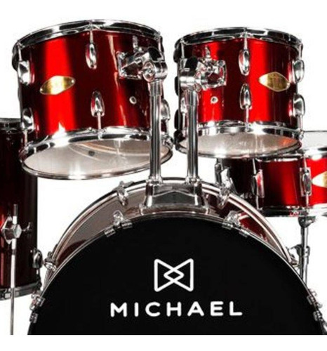 Bateria Acústica Michael Audition Dm828 Natural Bumbo 22