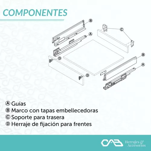 KIT de CAJÓN COCINA- Häfele Matrix Box Slim A