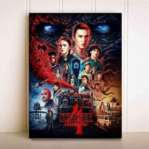 Placa Decorativa Quadro Série Stranger Things 4