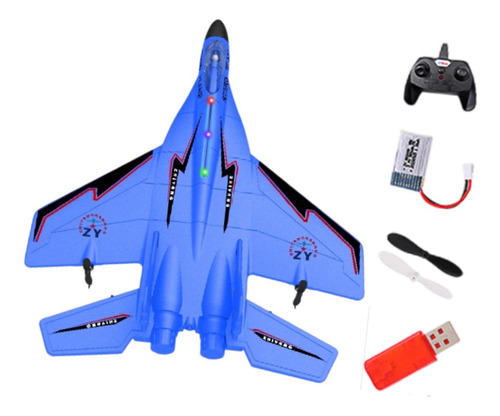 Kit De Aviones De Avión De Modelo De Volante Rc Glider Azul