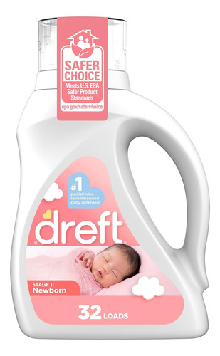 Detergente Dreft Para Bebes 1.36 Litros - Etapa 1 Newborn