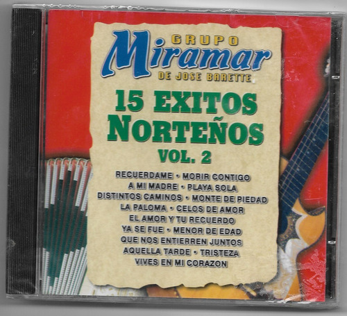 Cd Grupo Miramar 15 Exitos Norteños Vol 2 