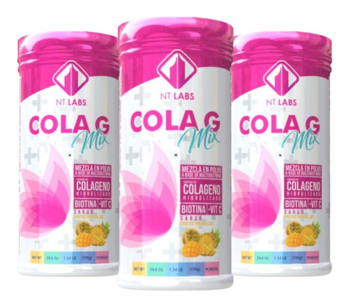 3 X Colagemix Colageno 700 Gr - g a $110