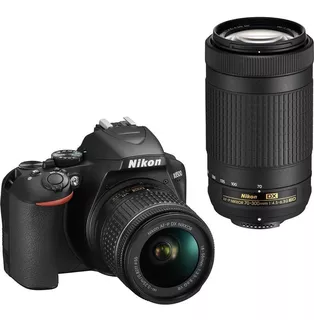 Nikon Reflex D3500 Kit 18-55 Vr+ 70-300 Af P + Mochila