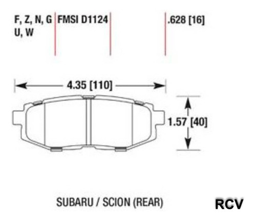 Balatas Disco  Trasera Para Toyota 86   2020