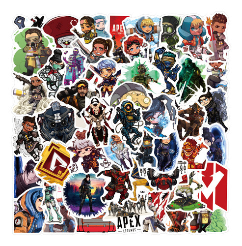 Apex Legends-pegatinas De Dibujos Animados De Anime Pegatin