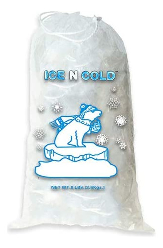 Bolsas De Plástico Para Hielo Ice N Cold, 3.6 Kg, 100 Piezas