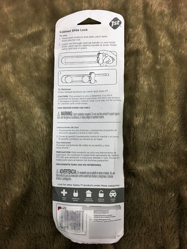 Imagen 4 de 4 de Cerrojo Infantil Safety 1st Ajustable Para Puertas De Gabine