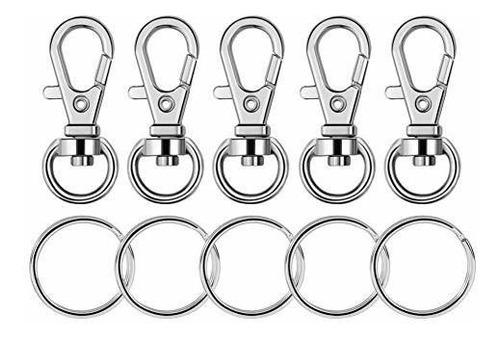 Paxcoo 100 Pcs Metal Swivel Lanyard Gancho Con Rvg7q