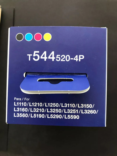 Tinta Epson T544 L3250 L3210 L3150, 4 Colores Magenta (Usado)