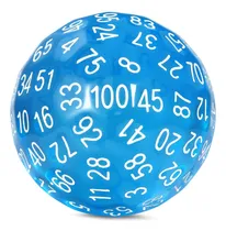 Comprar Dndnd D100 Dice Blue Juego De Dados De 100 Caras Con Bolsa D