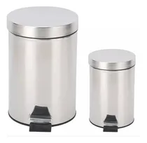 Comprar Set De 2 Cestos De Residuos De Acero De 5 L Y 20 L