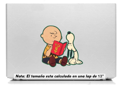 Vinil Sticker Laptop 15cm Snoopy Abc 50a