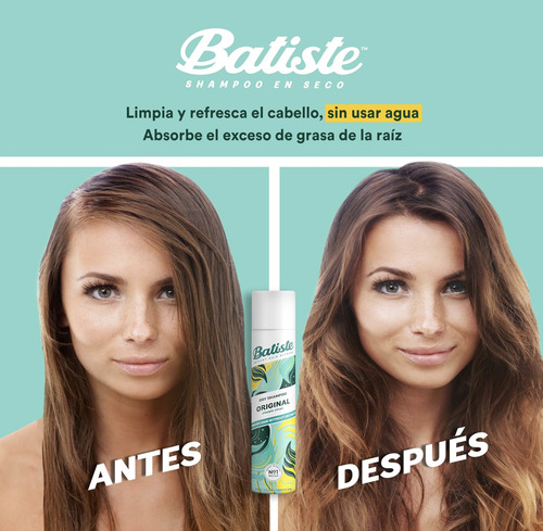 R E M A T E Shampoo En Seco Batiste 3 Pzs Vegano Sin Sulfato