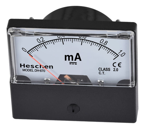 Panel Rectangular Para Amperímetro Dh-670 Dc 0-1ma