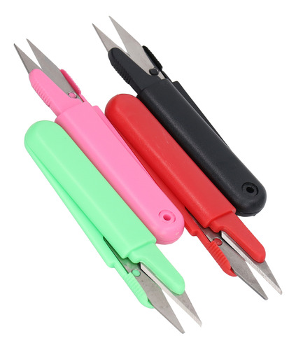 Tijeras Para Hilo, 4 Piezas, De Acero Inoxidable, Redondas,