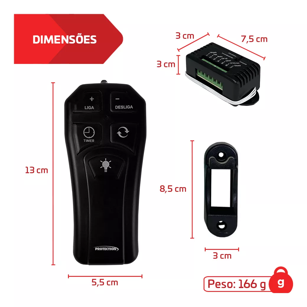 Terceira imagem para pesquisa de controle remoto ventilador de teto