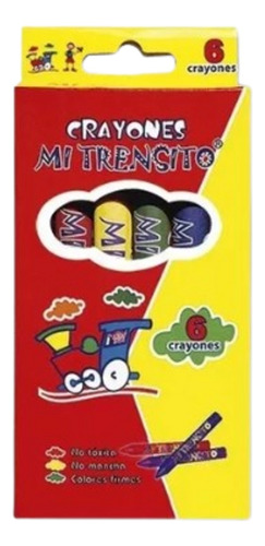 Crayola Crayones Mi Trensito X 6 Colores X 6 Cajas